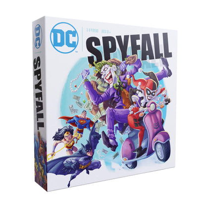 DC Spyfall - The Perfect Party Game - Find The Joker Before Time Runs Out - for 3 to 8 Players - Board Games for Teens and Adults - Featuring Batman