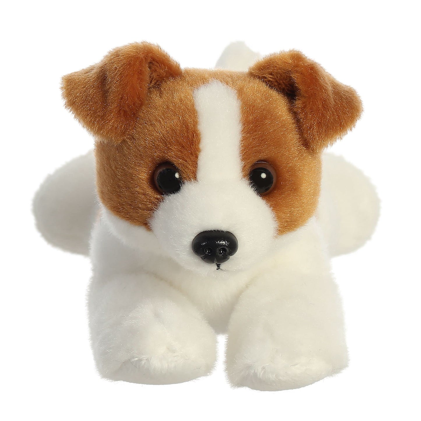 Aurora® Adorable Mini Flopsie™ Jackie Russell™ Stuffed Animal - Mini Companions Ready for Playful Adventures - for Kids All Ages, Toddlers, Adults