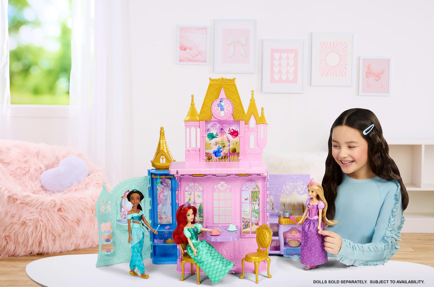 Mattel Disney Princess Portable Close & Carry Castle Playset