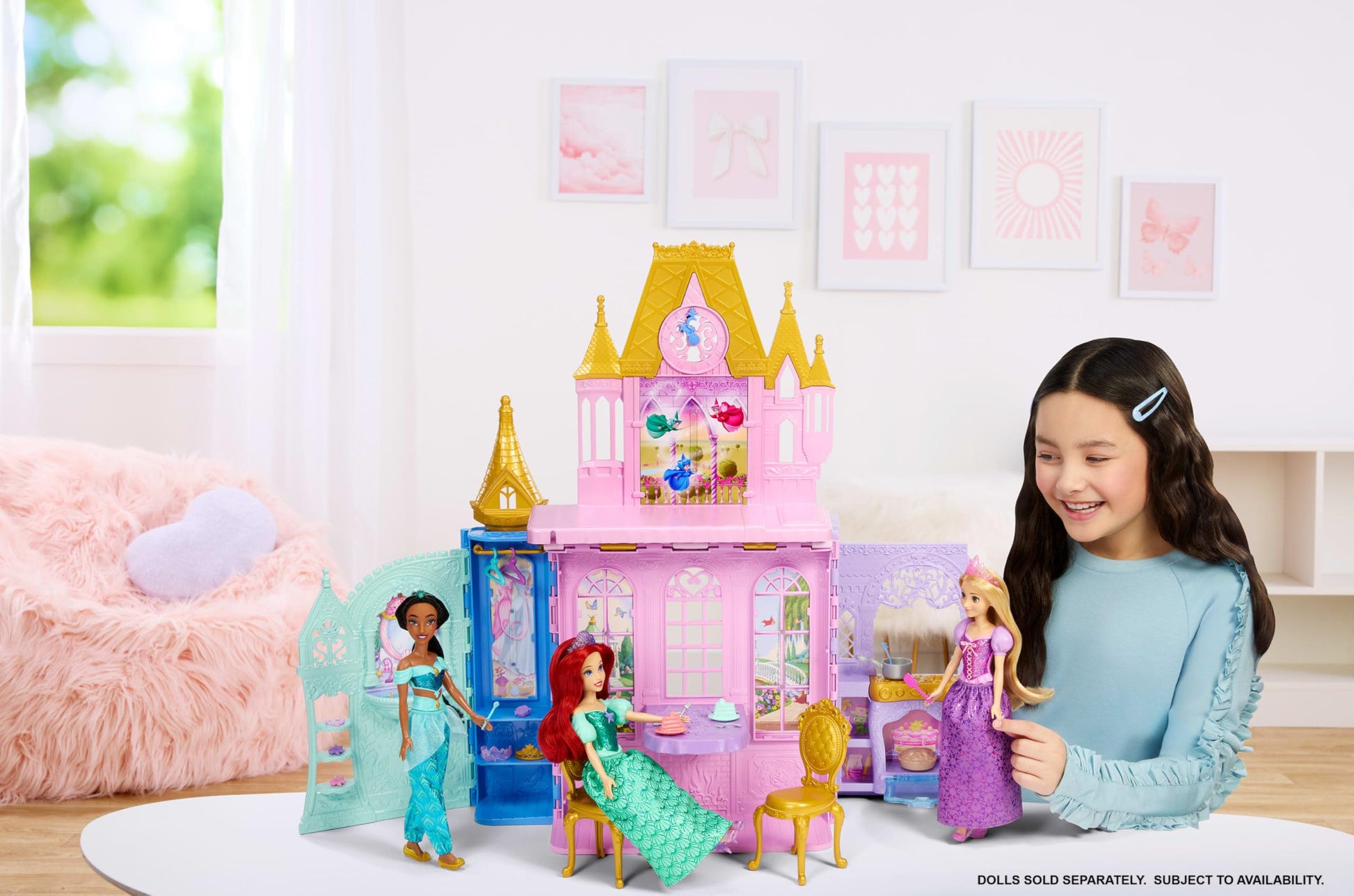 Mattel Disney Princess Portable Close & Carry Castle Playset