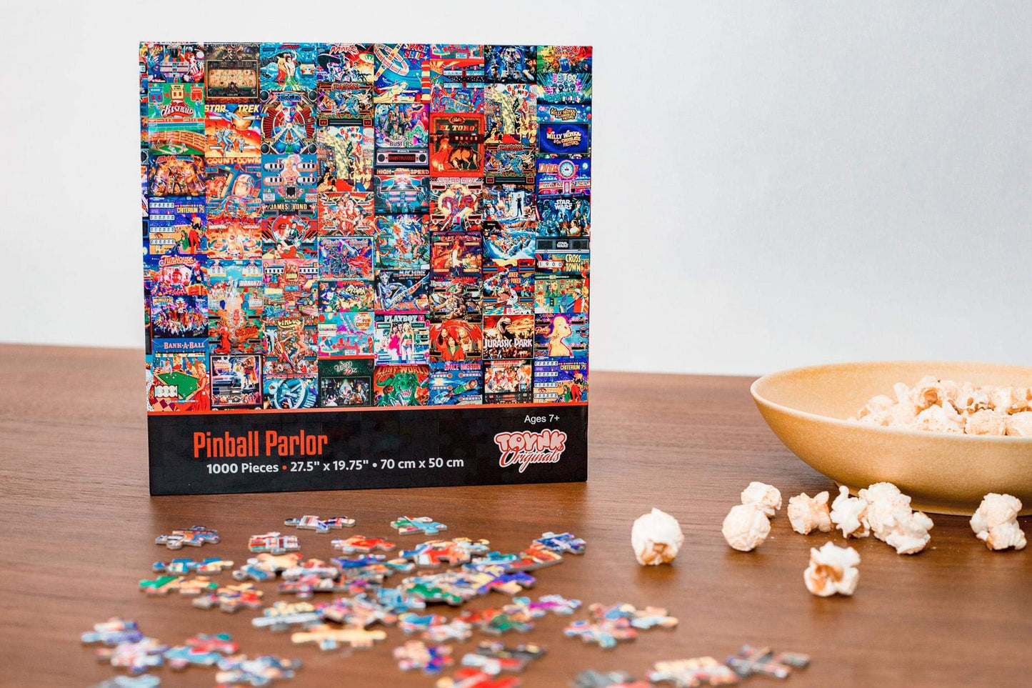 Pinball Parlor Retro Arcade Puzzle for Adults and Kids | 1000 Piece Jigsaw Puzzle Toy | Interactive Brain Teaser for Family Game Night | 28 x 20