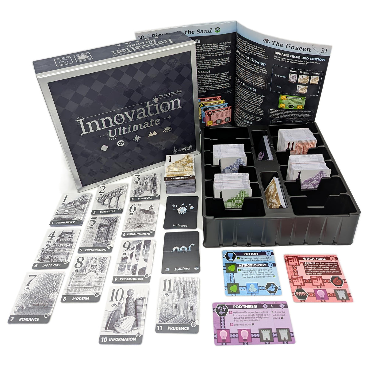 Asmadi Games Innovation Ultimate - All Inclusive Card Game Box Set, Collection Contains 5 Expansions w/ 4th Edition Updates, Ages 14+, 2-4 Players