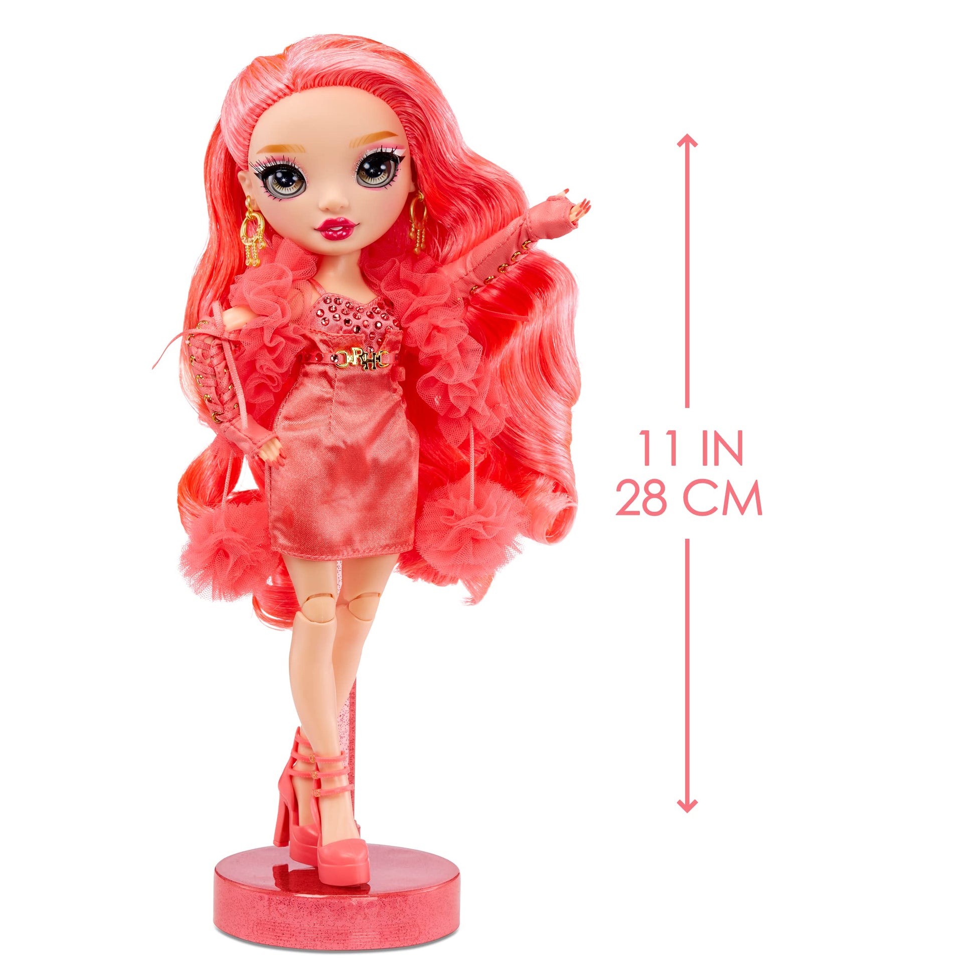 Rainbow High Priscilla- Pink Fashion Doll. Fashionable Outfit & 10+ Colorful Play Accessories. for Kids 4-12 Years Old and Collectors.