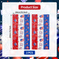 2 Pack 4th of July Foil Fringe Curtains, Red White Blue Patriotic Backdrop Streamers 3.3 x 6.6 ft, American Flag Hanging Decorations for Independence