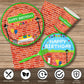 168pcs Red Brick Wall Street Birthday Party Supplies Plates Napkins