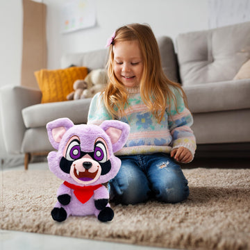 Adenzai Indigo Park Plush Toys - Rumbley the Raccoon | Rambly the Raccoon Plush, Rambly Plush Indigo Park, Stuffed Raccoon, Raccoon Pillow, Rocket