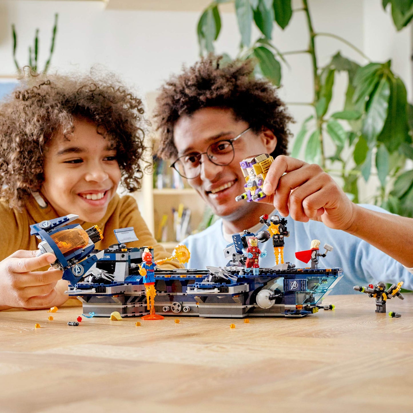 LEGO Marvel Avengers Helicarrier 76153 Fun Brick Building Toy with Marvel Avengers Action Minifigures, Great Gift for Kids Who Love Airplanes and