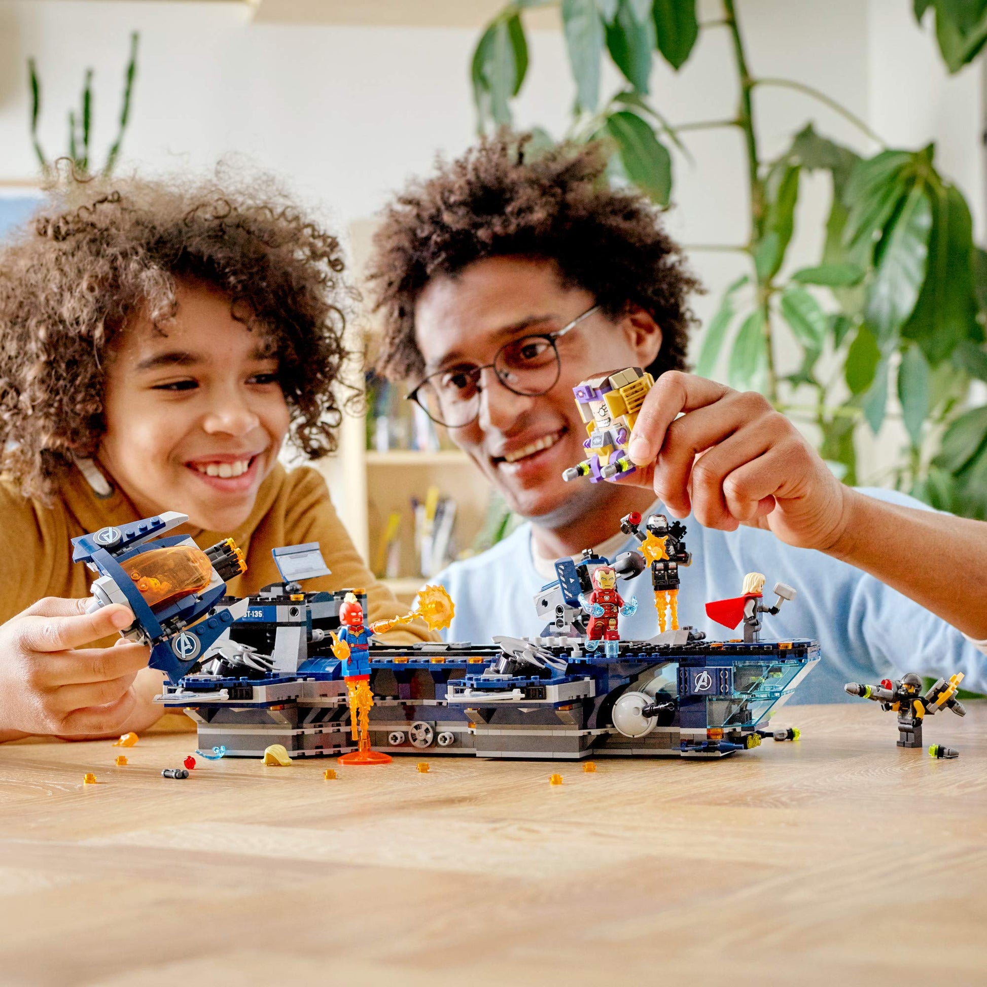LEGO Marvel Avengers Helicarrier 76153 Fun Brick Building Toy with Marvel Avengers Action Minifigures, Great Gift for Kids Who Love Airplanes and