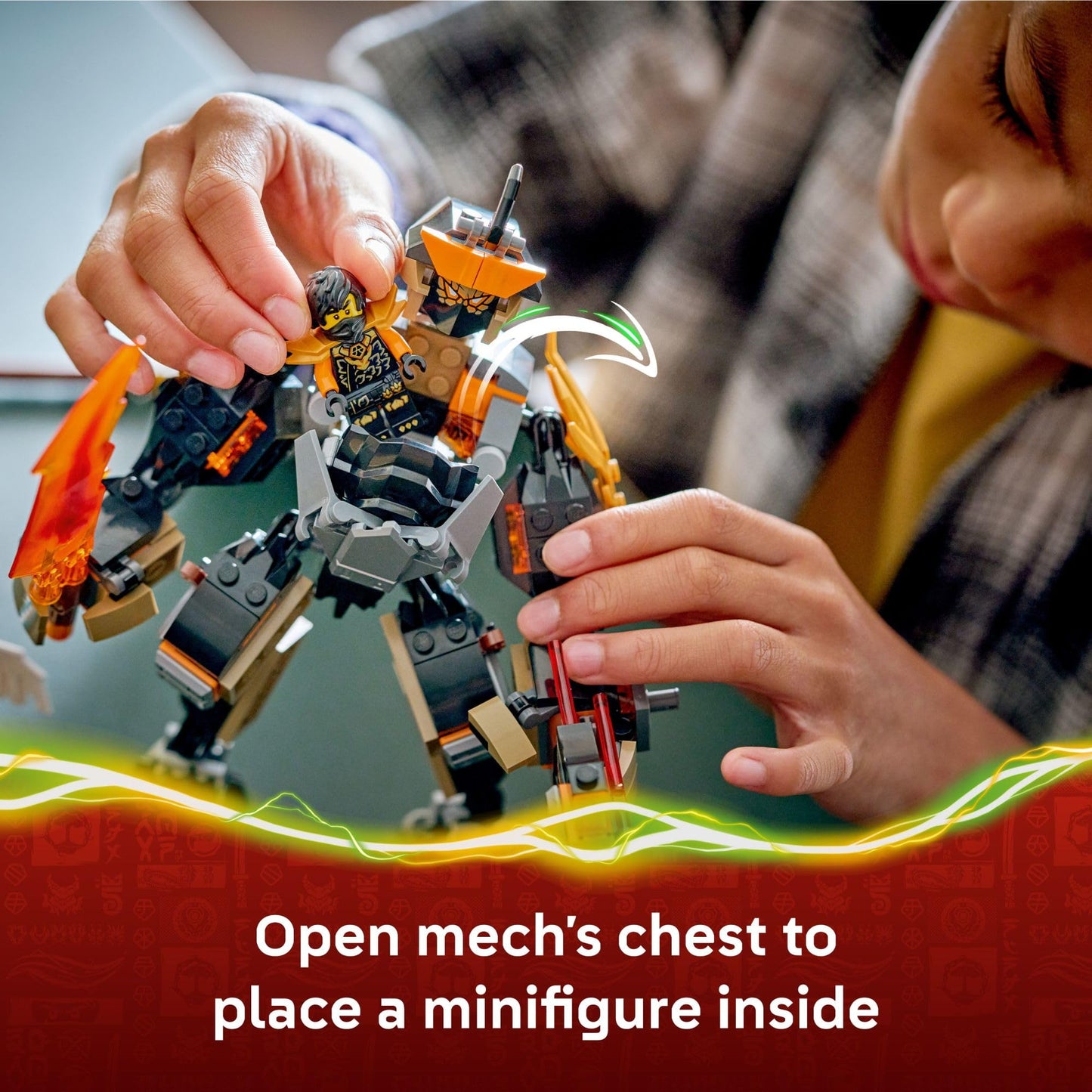 LEGO NINJAGO Cole’s Mission Mech & Dragon Zane Building Toy for Boys, Girls & Kids, Ages 7+ - Poseable Mech W/Cole, Acid Monster, & Zane Minifigures