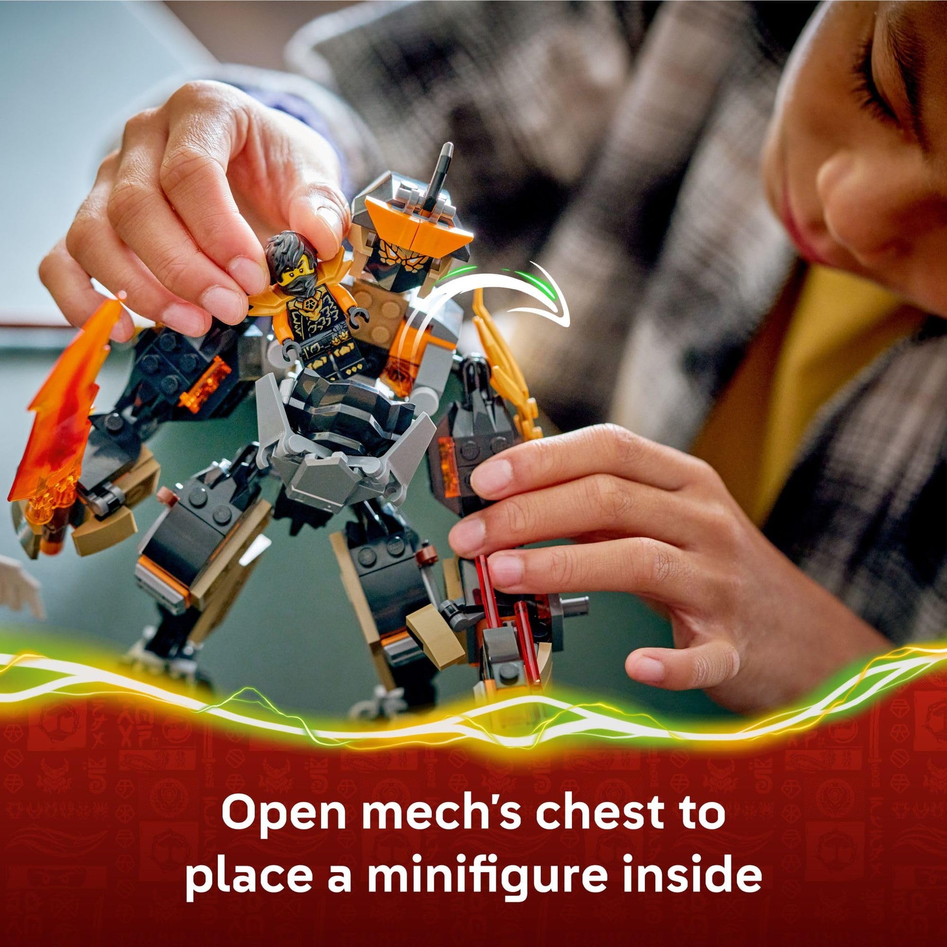 LEGO NINJAGO Cole’s Mission Mech & Dragon Zane Building Toy for Boys, Girls & Kids, Ages 7+ - Poseable Mech W/Cole, Acid Monster, & Zane Minifigures
