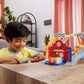 Mattel Disney and Pixar Cars Toy Playset, Lightning McQueen & Chicks Hicks & 2 Pitty Crew Vehicles, 2 Ways to Race, Race & Rescue Rescue Road Raceway