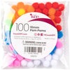 Cousin DIY Multicolor 10mm Poms, 100 Pack