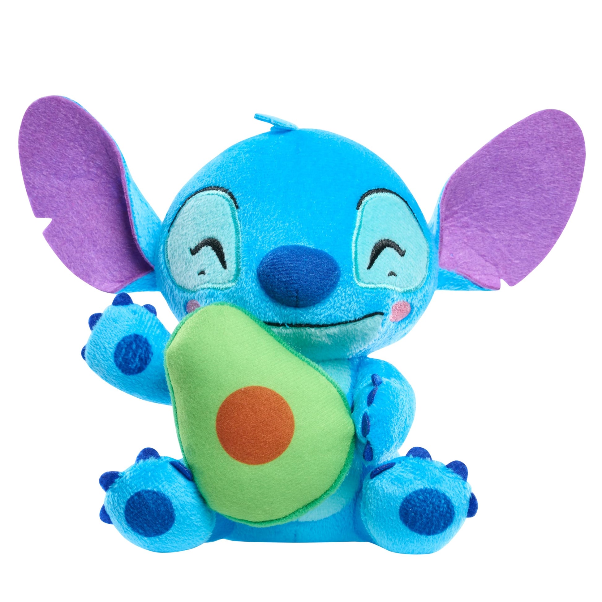 Disney Stitch Small 7-inch Plush Stuffed Animal, Stitch with Avocado, Kids Toys for Ages 2 Up by Just Play