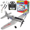 Top Race Remote Control Airplane - Ready to Fly 4 Channel RC Plane for Adults - Advanced Foam Construction - Remote Controlled War Cessna P51 Mustang