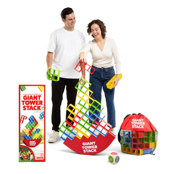 Giant Tower Stack by Relatable - Nappa Award 2026 Winner, The Jumbo Block Game Where You Balance Building Blocks - Ultimate Outdoor Games, Yard Games