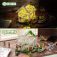 BUILDIFY Flower House Building Set with LED Light, Creative Greenhouse Building Toy Kits, Garden House City Street View Playset, Christmas Birthday