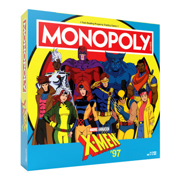 Monopoly: X-Men '97 Edition Board Game, Buy, Sell, Trade Iconic Mutants Like Wolverine, Magneto, Rogue & More, Featuring 6 Custom X-Men Themed Tokens