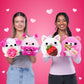 Snackles Valentine’s Edition 8-Inch Plush Toy (Kitten with Strawberry Chocolate) by ZURU - Ultra-Soft Stuffed Animal with Valentine’s Accessory