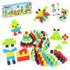 PicassoTiles 100pcs 0.5” Pixel Magnetic Puzzle Cube Mix & Match Cubes Sensory Toys STEAM Education Learning Building Block Magnets Children