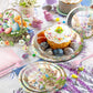 QDIRDEC Easters Party Plates Happy Easters Rabbits Party Tableware Decorations Disposable Easter Plates and Napkins for Kids Spring Birthday