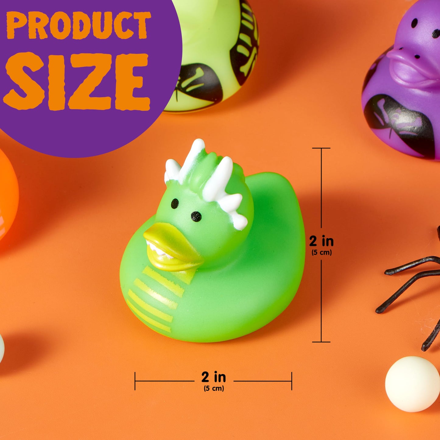 JOYIN 24 PCS Halloween Rubber Ducks, Halloween Ducks Toys for Trick or Treating Goodie Bag Fillers, Bathtub Toys Duckies for Halloween Party Favors