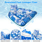 Ornnut XL Pool Floats Adult, 4 Packs Valued Pool Float Chairs for Adults & Kids, Upgraded Pool Chairs with Cupholders & 2 Handles, Summer Pool Toys