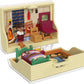 Polly Pocket x American Girl Dolls & Playset, Book Theme Collaboration Compact Bundle with Keychain, Samantha, Kirsten, and Josefina