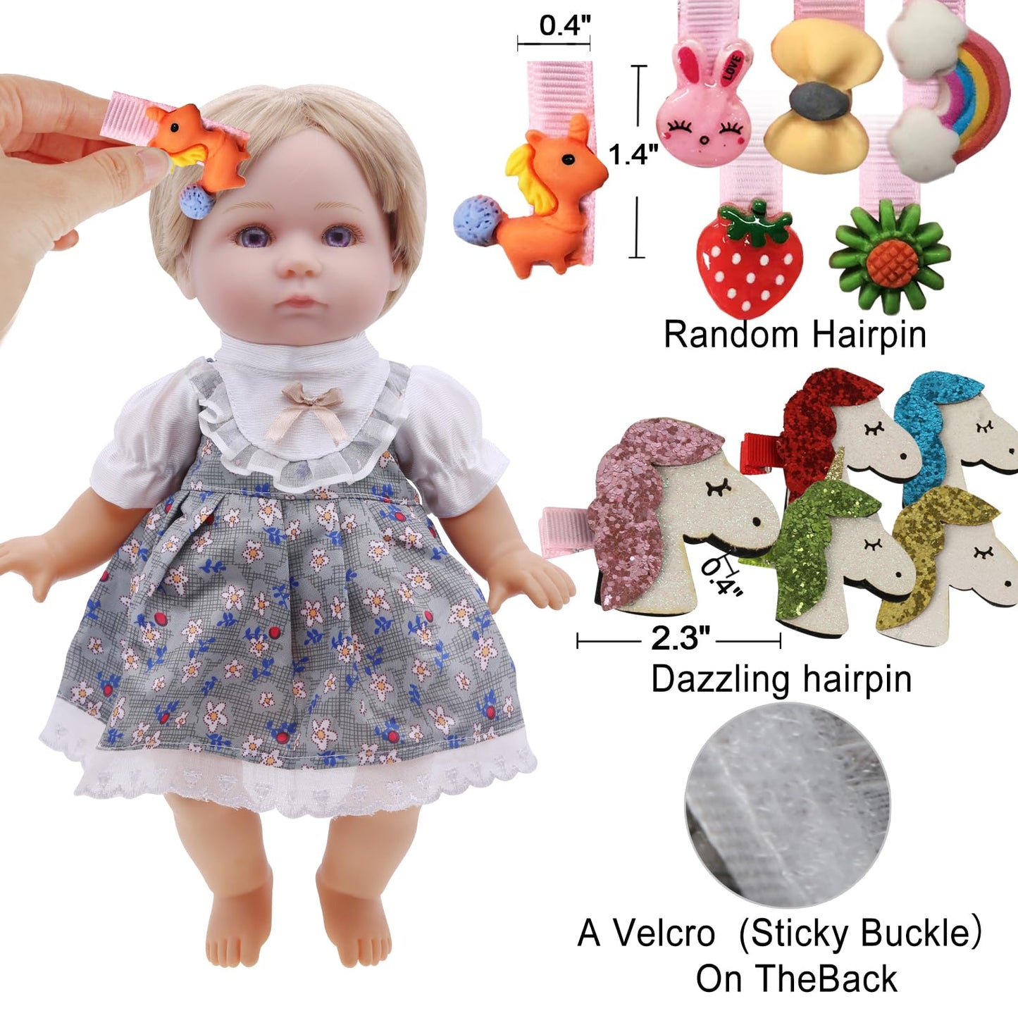 Alive Baby Doll Clothes and Accessories - 10 Sets Girl Doll Clothes Dress for 12 13 14 Inch Dolls, Baby Doll Clothes - Dolls Outfits Accessories