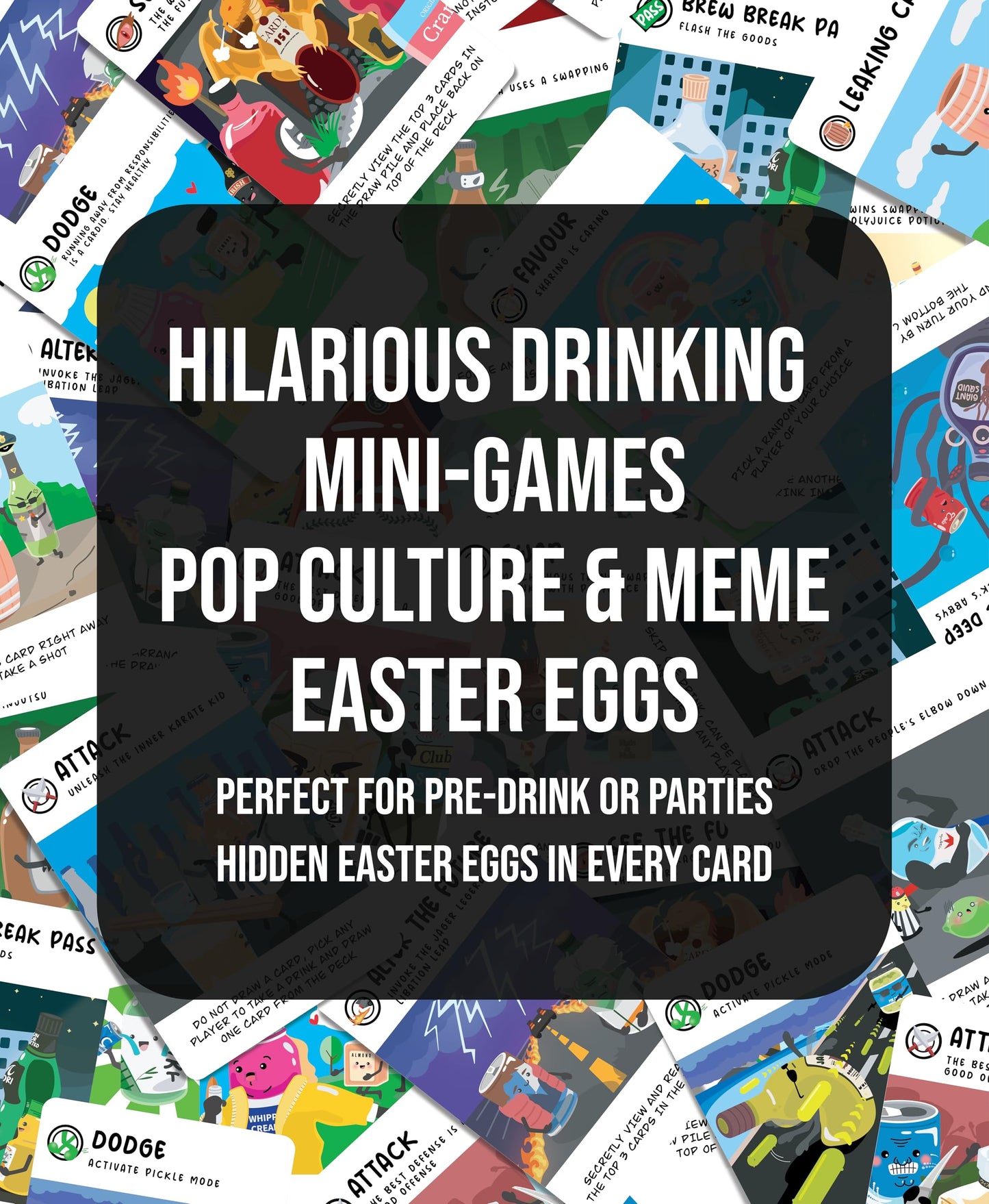 Tipsy Antics: The Drinking Card Game for Adults - Hilarious Party Game for House Parties, Pre-Games & Groups