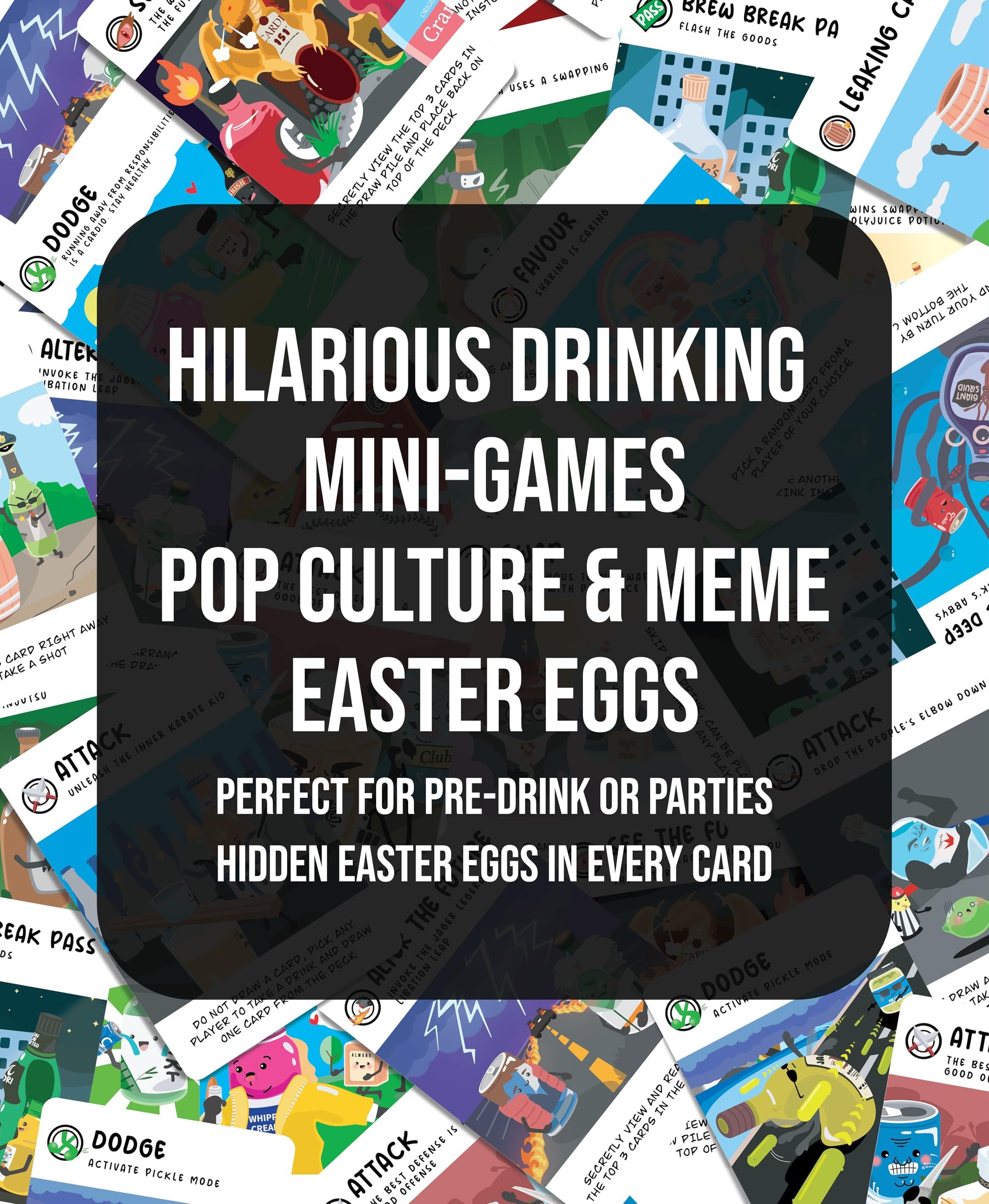 Tipsy Antics: The Drinking Card Game for Adults - Hilarious Party Game for House Parties, Pre-Games & Groups