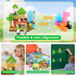 ToyUnited 200PCS Magnetic Blocks - Magnetic Building Blocks, Magnet Cubes Game, Stacking Forest Set, STEM Montessori Sensory Stacking Toys for Kids