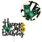 Halawawa Dollar Happy Birthday Cake Toppers, Money Cake Topper Decorations for Women Men Birthday Party, Dollar Theme Birthday Party Decor Supplies