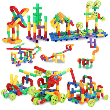 KAKATIMES STEM Building Blocks Toy for Kids, Educational Toddlers Preschool Brain Toy Kit, Constructions Toys for 3 4 5 6 7 8 Years Age Boys