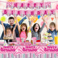 Pnuocax 171pcs Pink Spider Birthday Party Plates Napkins Paper Super Girl Cups Banner Disposable Tablecloth Tableware Set Good for Birthday Party