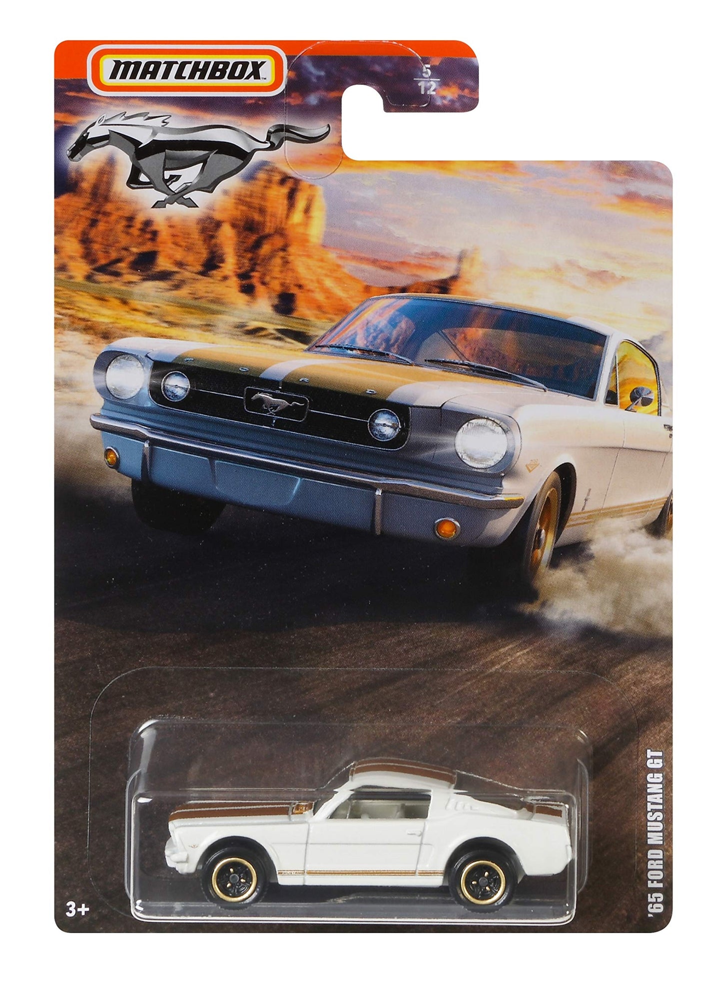 MBX Matchbox '65 Ford Mustang GT 5/12, White
