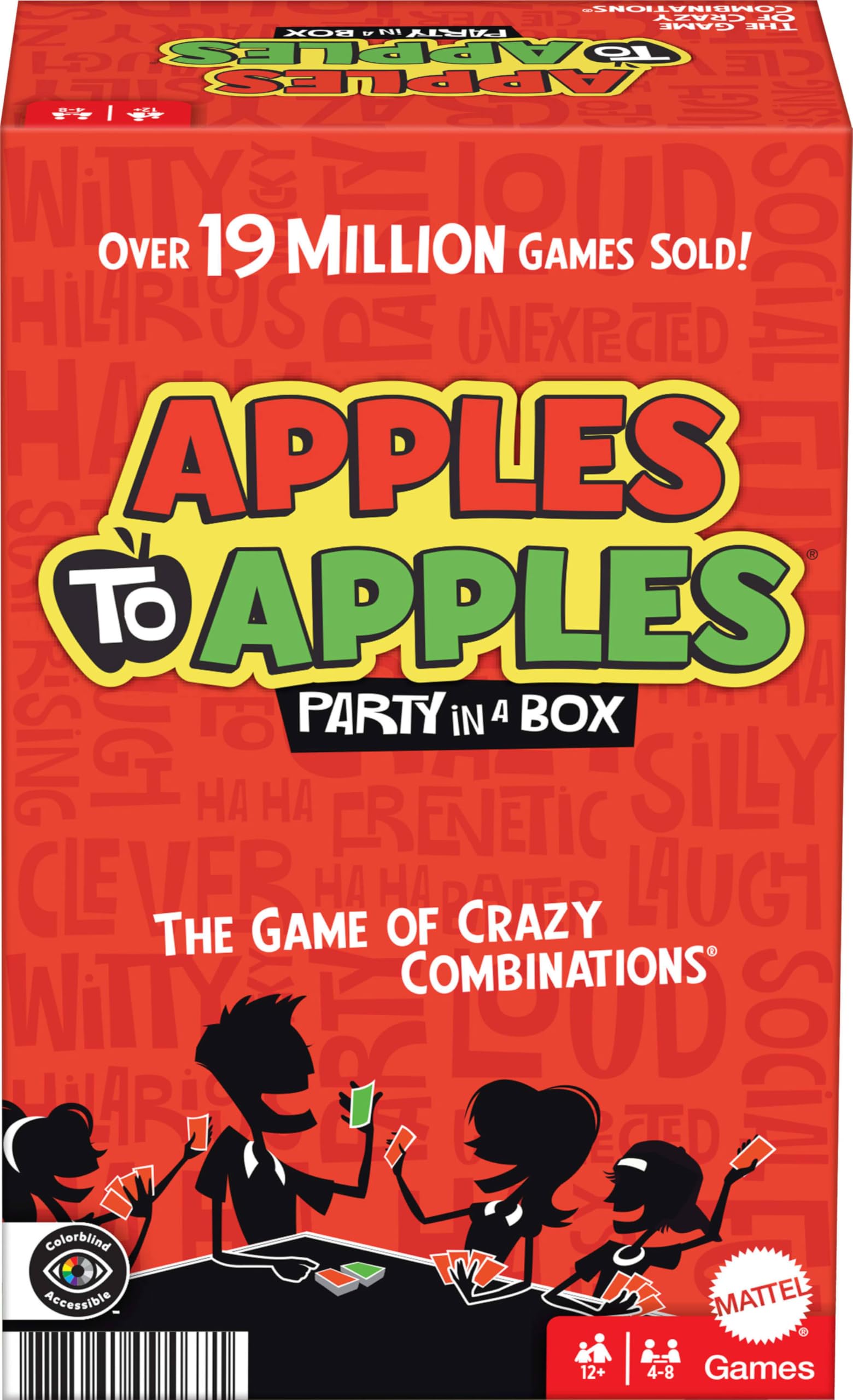 Mattel Games Apples to Apples Game of Comparisons for Parties & Family Reunions with 500+ Cards for 4 to 8 Players