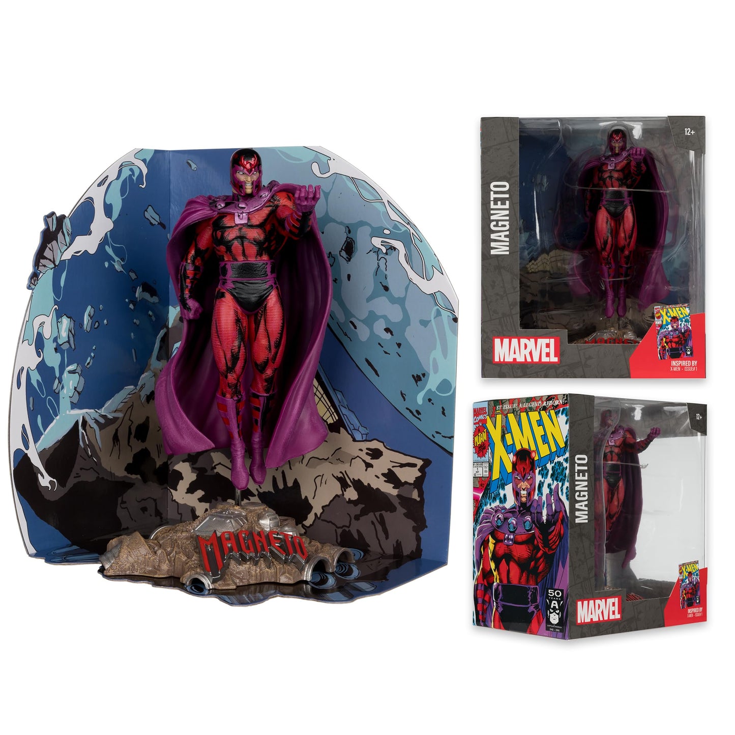 McFarlane Toys - Marvel Magneto 1:10th Scale Collectible with Scene (X-Men #1)