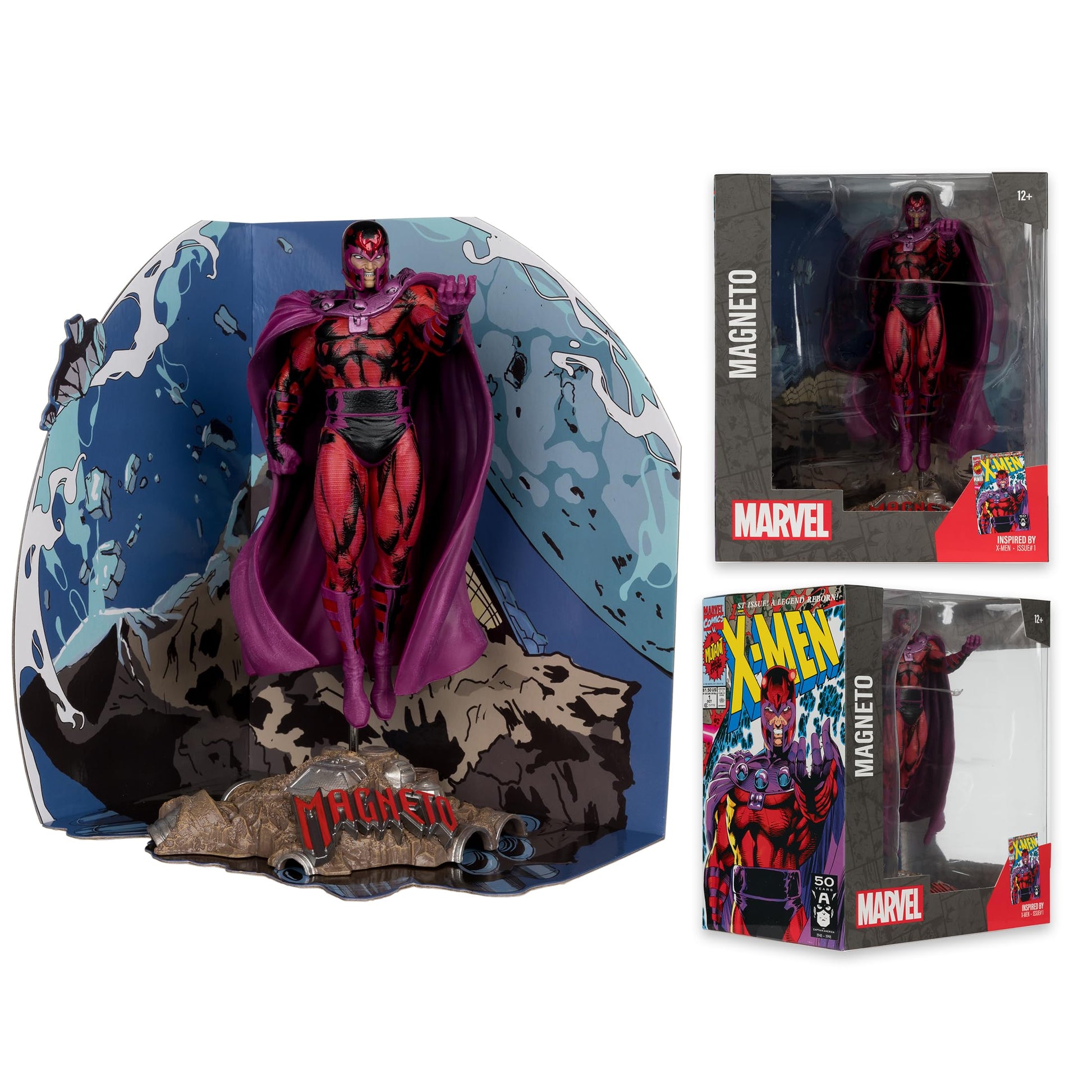 McFarlane Toys - Marvel Magneto 1:10th Scale Collectible with Scene (X-Men #1)