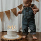 CANTLY First Birthday One Wooden Cake Topper