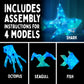 Creatto: Shimmer Shark & Ocean Pals Light-Up Craft Puzzle from Thames & Kosmos