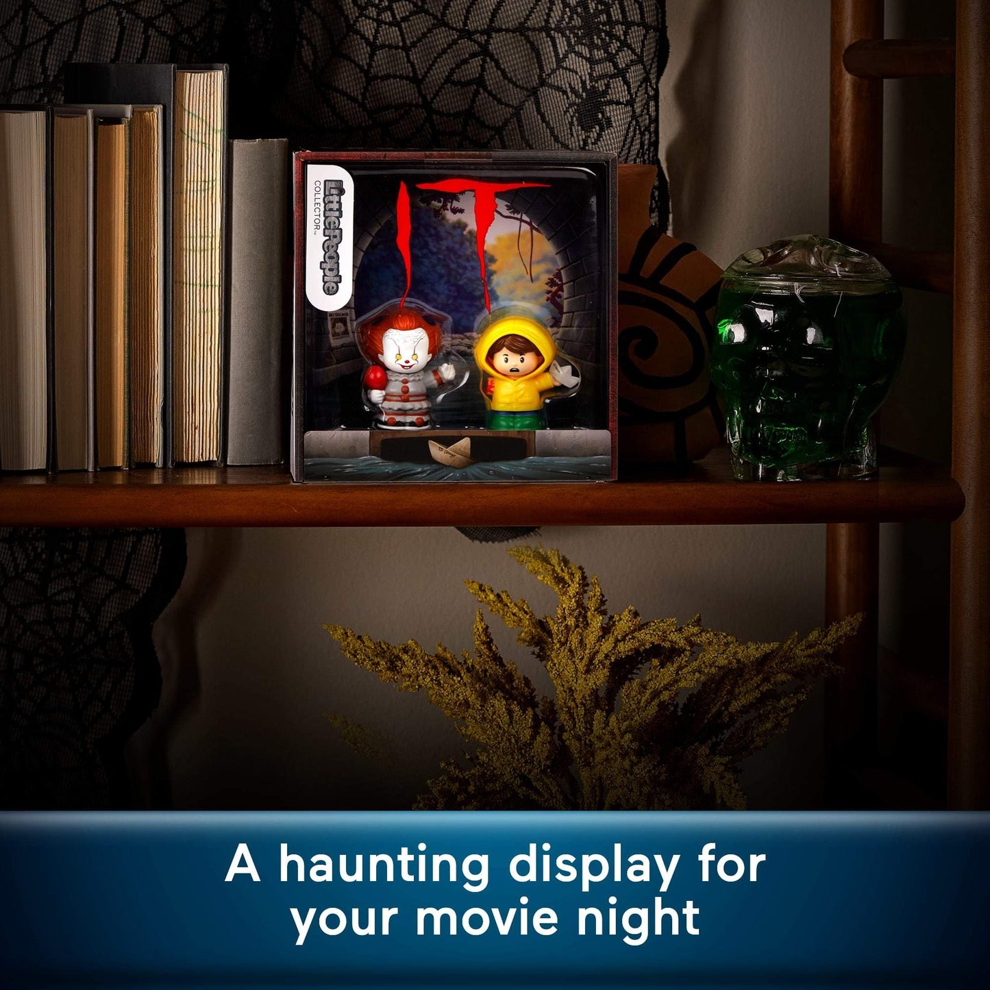 Little People Collector IT Movie Special Edition Set for Horror Fans, Pennywise & Georgie Figures in a Display Package