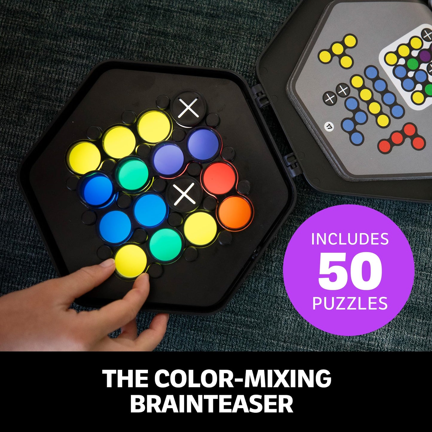 Educational Insights Kanoodle Fusion - 3D Brain Teaser Puzzles for Kids, Spatial Puzzle Games for Adults, Teens and Kids, Problem Solving Toys