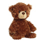 Aurora Bear 12" Tummy Bear Chestnut Snuggly Stuffed Animal