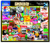 White Mountain 1000 Piece Jigsaw Puzzle Retro Pop Culture Collage, Fads