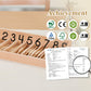 MONTESSORI OUTLET Spindle Box With 45 Spindles (USA Print) for 3-6 Years Montessori Education at School and Home
