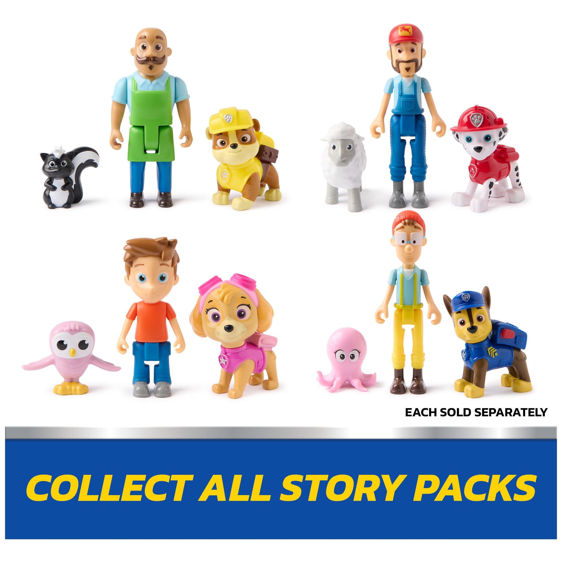 Paw Patrol Skye and Alex Porter Figure Pack with Lil Hootie Toy