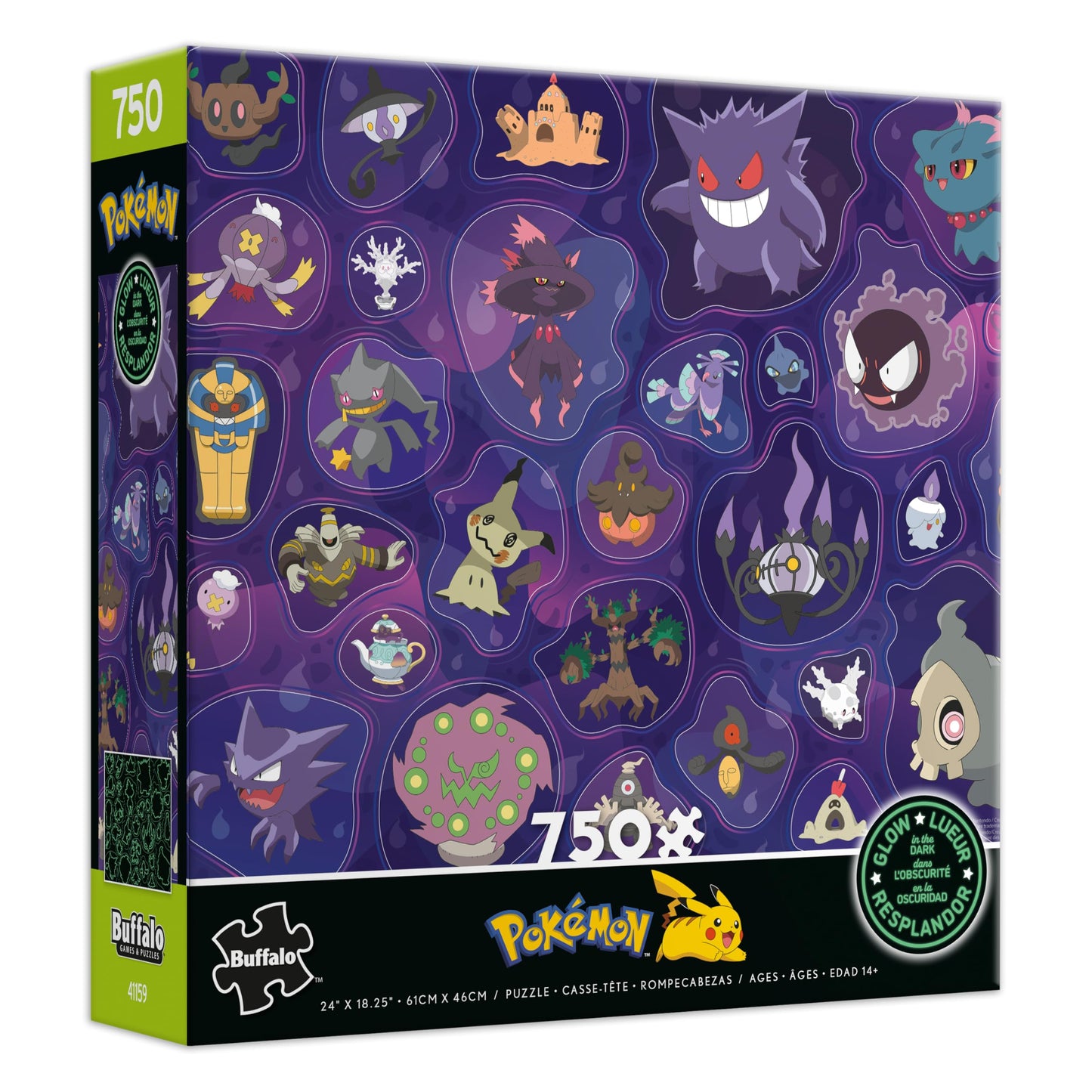 Ceaco - Pokémon Ghost Type - 750 Piece Jigsaw Puzzle for Adults