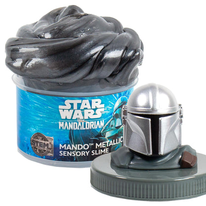 STAR WARS The Mandalorian Metallic Slime, 8oz Star Wars Slime & Merch, Pre-Made Slime, Party Favors for Kids, Perfect for Goodie Bags, Desk Toys,