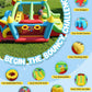 13-in-1 Bounce House Obstacle Course for Kids with Dual Slides, 550W Blower