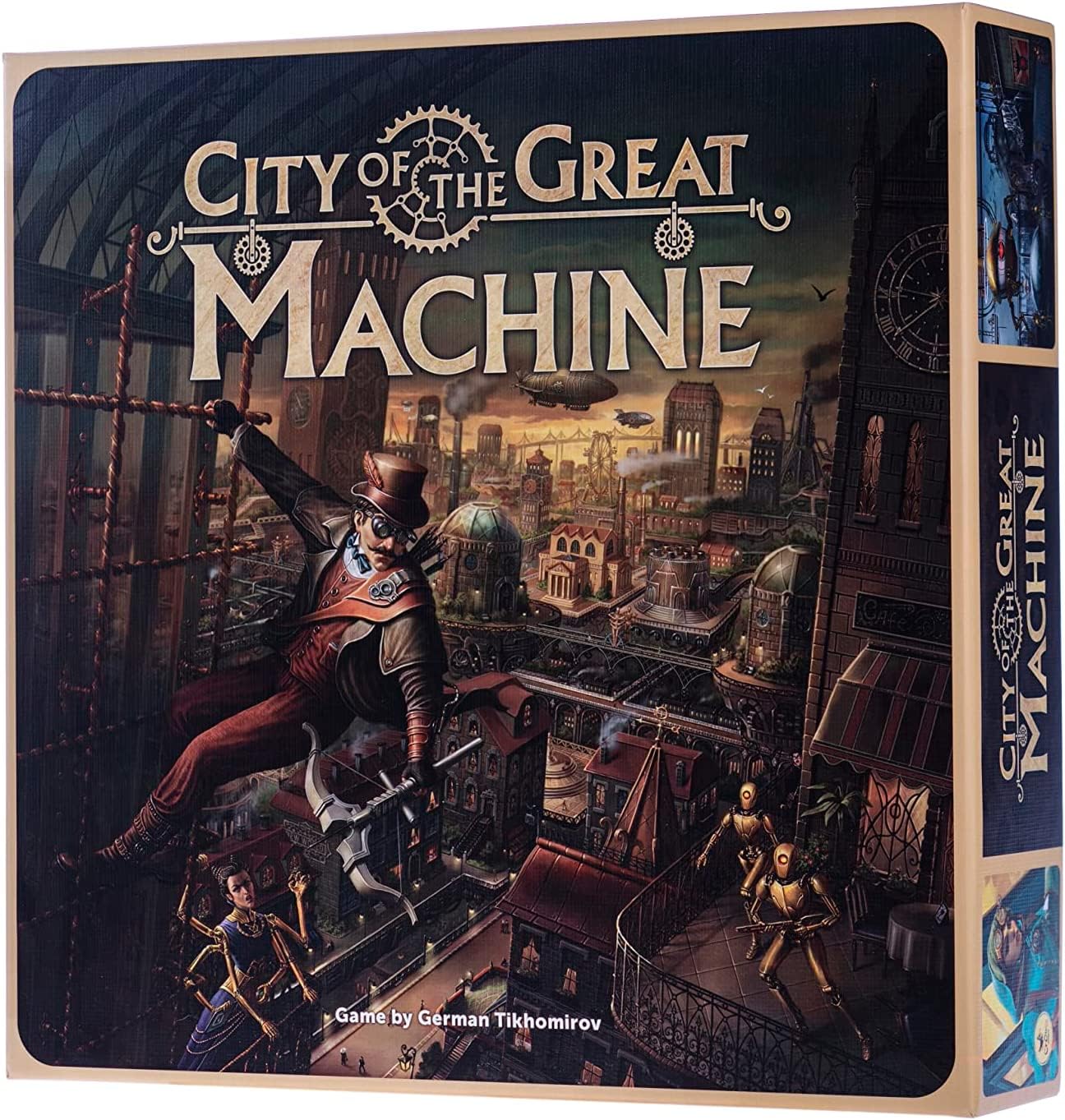 CrowD Games | City of The Great Machine Board Game | 1-4 Players | Ages 14 and up | Steampunk | One-vs-Many | Hidden Movement | Cooperative Board